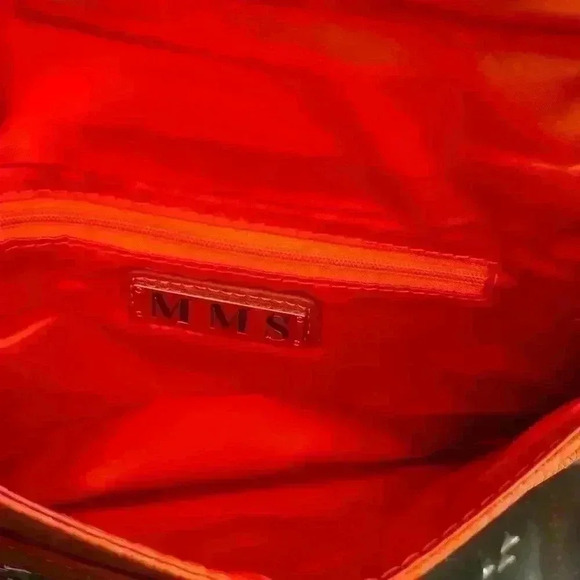 MMS orange studded clutch bag - Picture 7 of 8